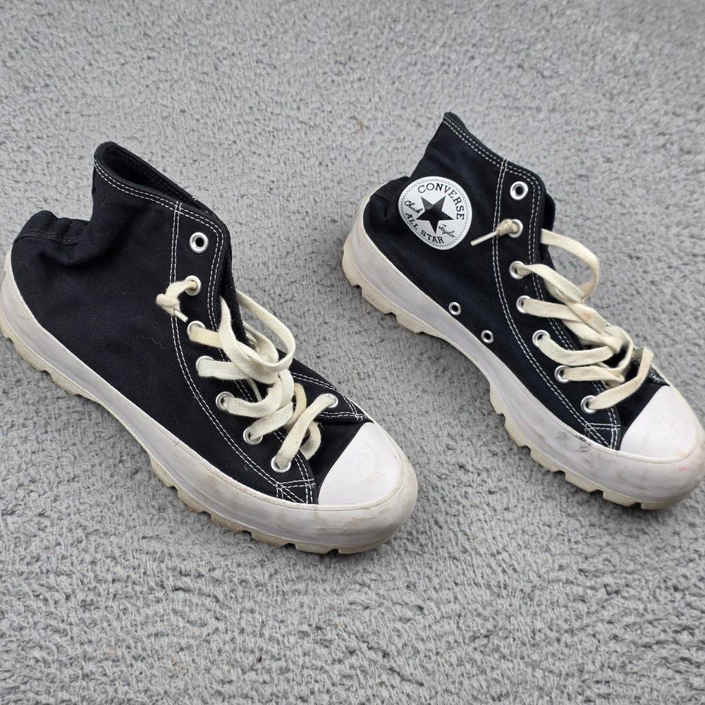 Converse Chuck Taylor Lugged High Top Women 8 Black Platform Sneaker 565901C